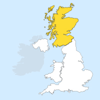 UK map highlighting Scotland